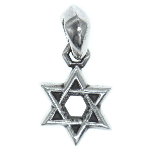 CHROME HEARTS クロムハーツ（原本無） STAR OF DAVID スターオブダビデ チャーム ペンダントトップ シルバー系【中古】