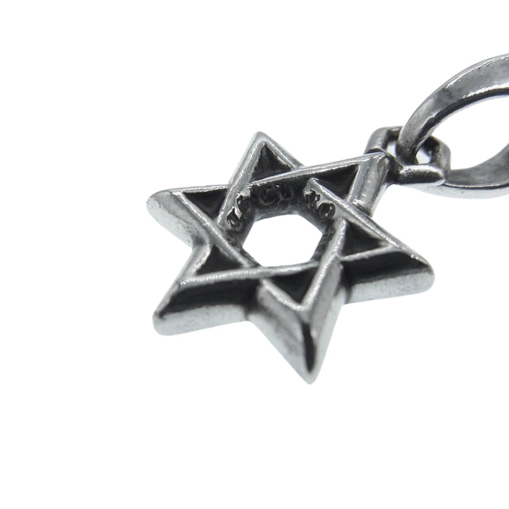 CHROME HEARTS クロムハーツ（原本無） STAR OF DAVID スターオブダビデ チャーム ペンダントトップ シルバー系【中古】