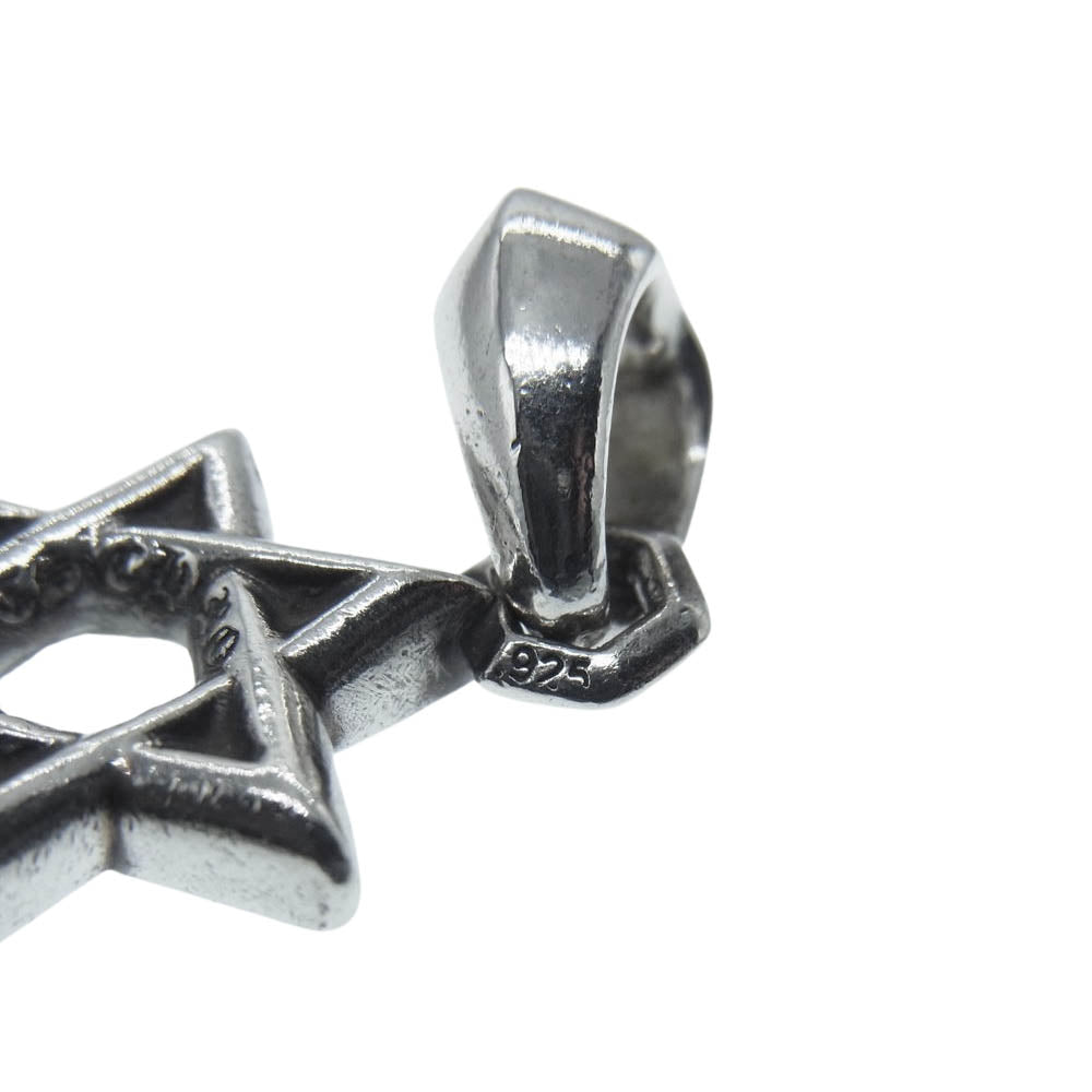 CHROME HEARTS クロムハーツ（原本無） STAR OF DAVID スターオブダビデ チャーム ペンダントトップ シルバー系【中古】