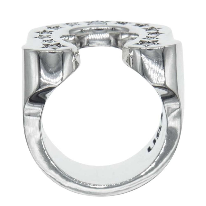 TENDERLOIN テンダーロイン 【新品仕上げ済み】T-H.S RING SILVER STONE ホースシューリング シルバー ダイヤ リング シルバー系 10号【極上美品】【中古】