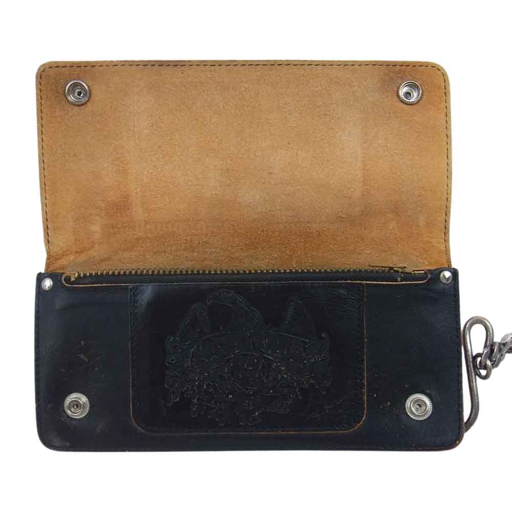 TENDERLOIN テンダーロイン T-WALLET HORSE HIDE ウォレット T-WALLET CHAIN ウォレットチェーン セット　 ブラック系【中古】