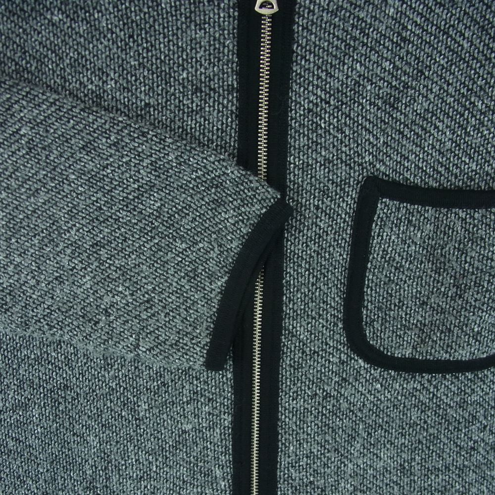 Pherrow's フェローズ 杢ジャズネップジップ カーディガン コットン アクリル ポリエステル 日本製 グレー系 XL 42【中古】