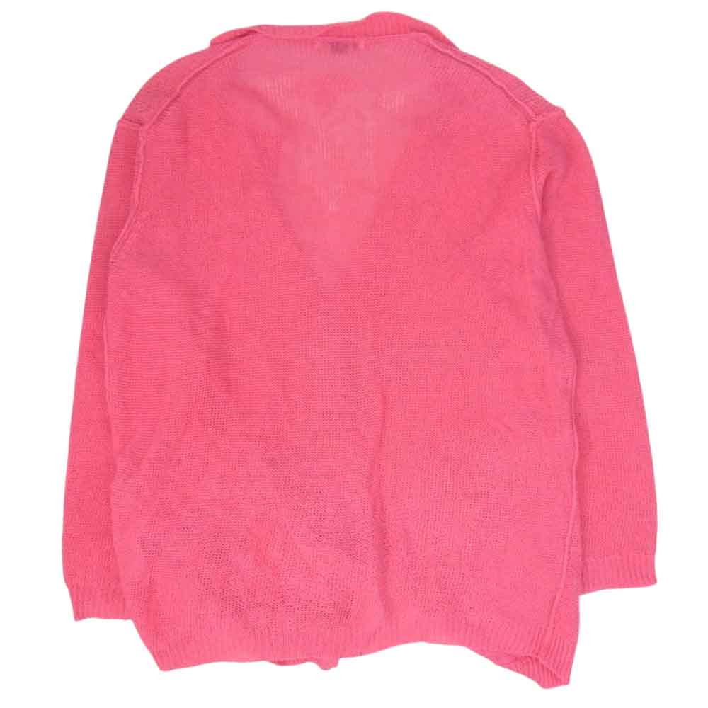 Yohji Yamamoto POUR HOMME ヨウジヤマモトプールオム HG-K86-087 ラペル デザイン ニット カーディガン ピンク系 3【中古】