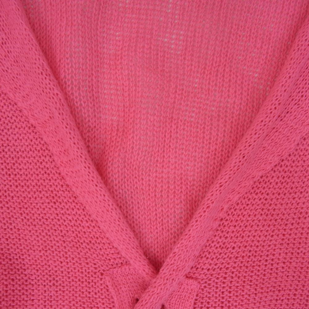 Yohji Yamamoto POUR HOMME ヨウジヤマモトプールオム HG-K86-087 ラペル デザイン ニット カーディガン ピンク系 3【中古】