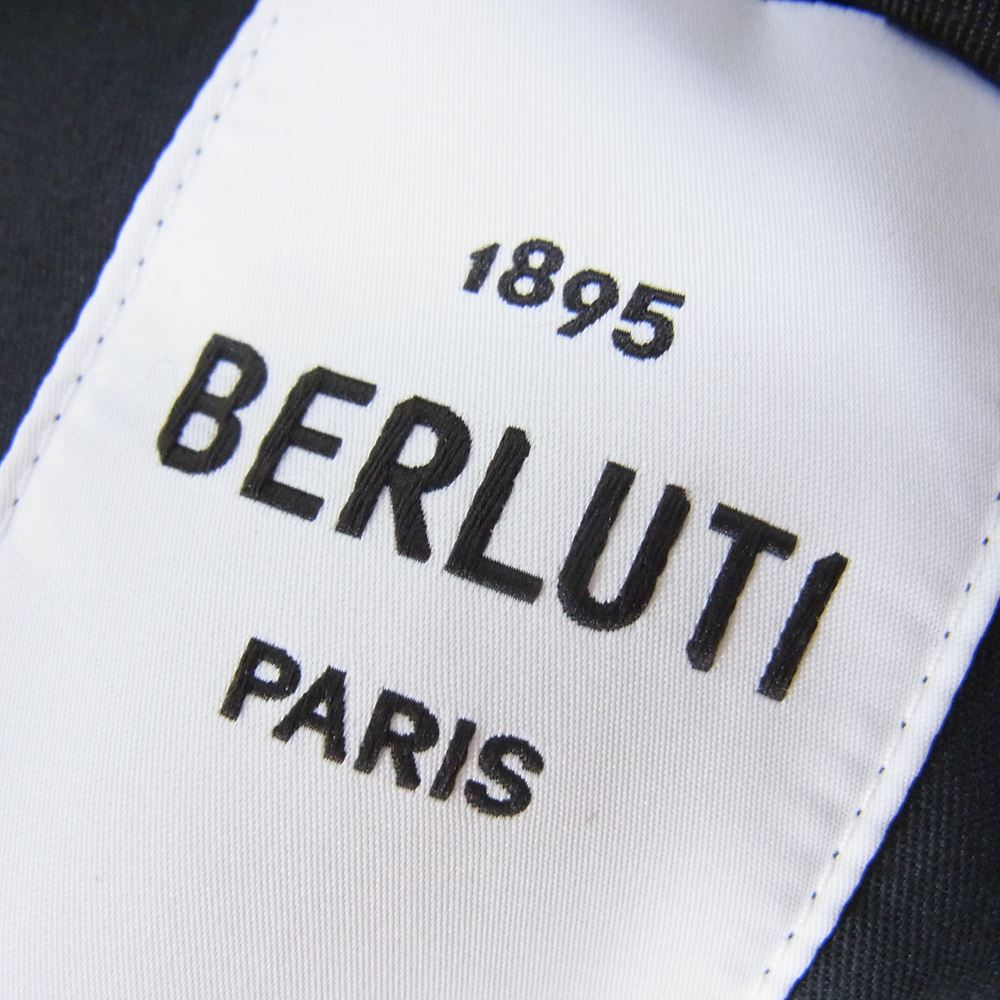 Berluti ベルルッティ R18TTU41WAYJ REGULAR FIT Trousers レギュラーフィット トラウザーズ スラックス パンツ ブラック系 44【新古品】【未使用】【中古】