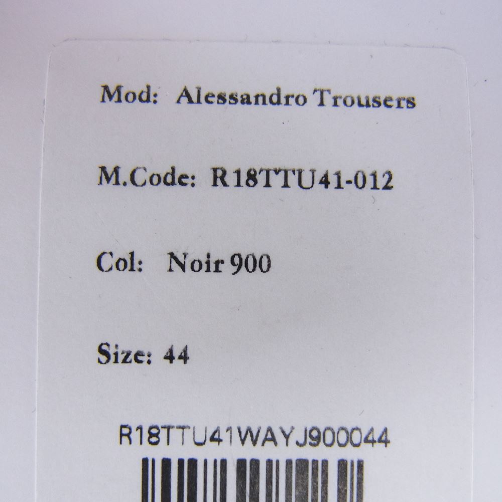 Berluti ベルルッティ R18TTU41WAYJ REGULAR FIT Trousers レギュラーフィット トラウザーズ スラックス パンツ ブラック系 44【新古品】【未使用】【中古】