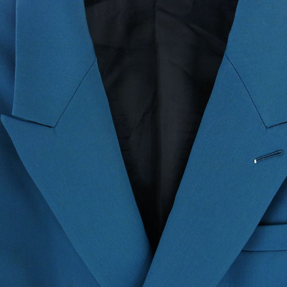 Berluti ベルルッティ R19GCL93-004 DOUBLE BREASTED WOOL JACKET 裏地カリグラフィ柄 ダブルブレスト ウール テーラード ジャケット エメラルドグリーン系 R46【新古品】【未使用】【中古】
