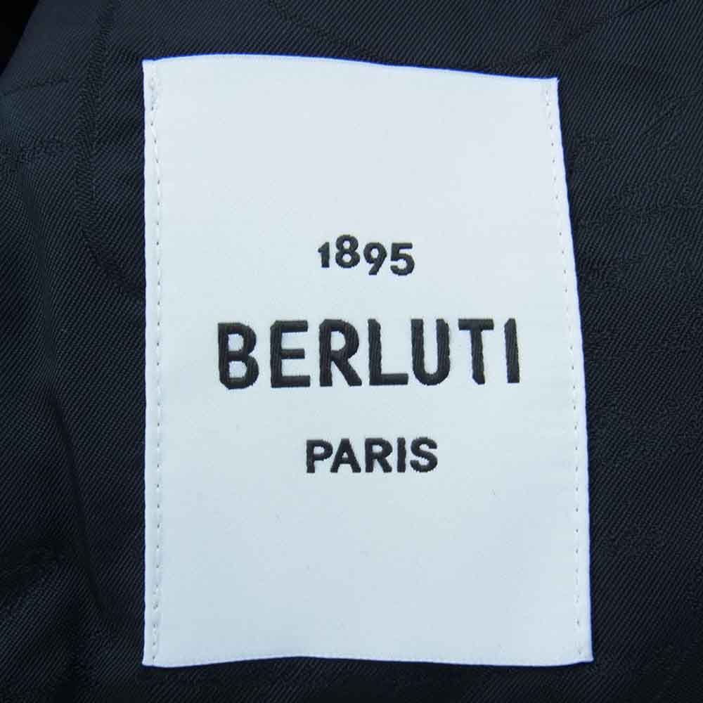 Berluti ベルルッティ R19GCL93-004 DOUBLE BREASTED WOOL JACKET 裏地カリグラフィ柄 ダブルブレスト ウール テーラード ジャケット エメラルドグリーン系 R46【新古品】【未使用】【中古】