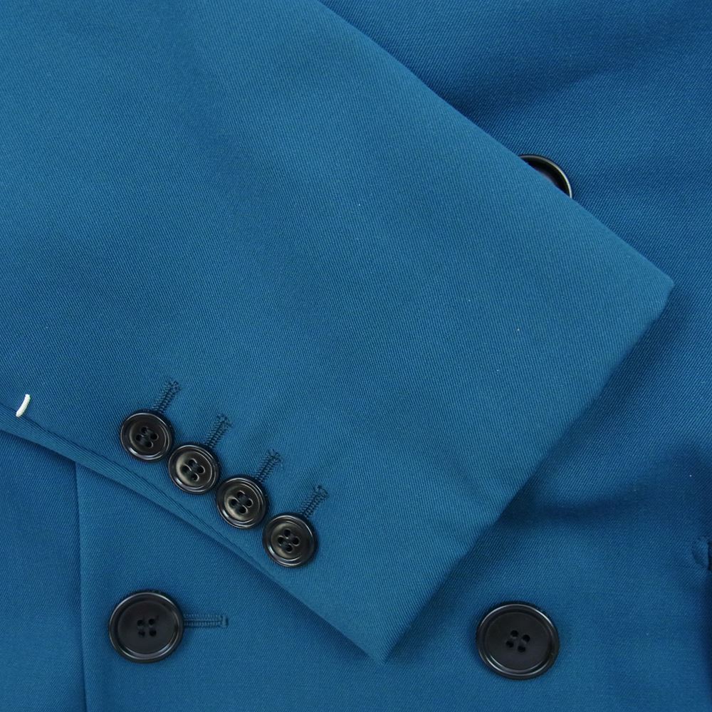 Berluti ベルルッティ R19GCL93-004 DOUBLE BREASTED WOOL JACKET 裏地カリグラフィ柄 ダブルブレスト ウール テーラード ジャケット エメラルドグリーン系 R46【新古品】【未使用】【中古】