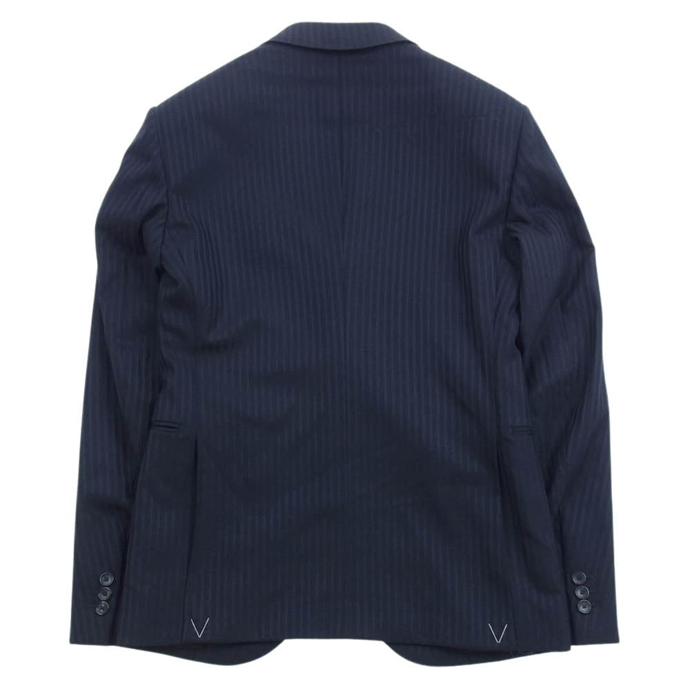 LOUIS VUITTON ルイ・ヴィトン VCCM03 セットアップ ストライプ スーツ パンツ スラックス ネイビー系 44【新古品】【未使用】【中古】
