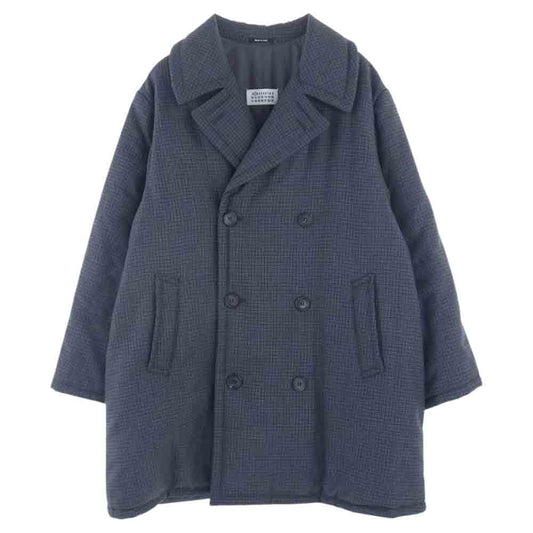 MAISON MARGIELA メゾンマルジェラ 20AW S51AM0398 S53200 国内正規品 1ライン ガンクラブ チェック 中綿 コート グレー系 36号【中古】