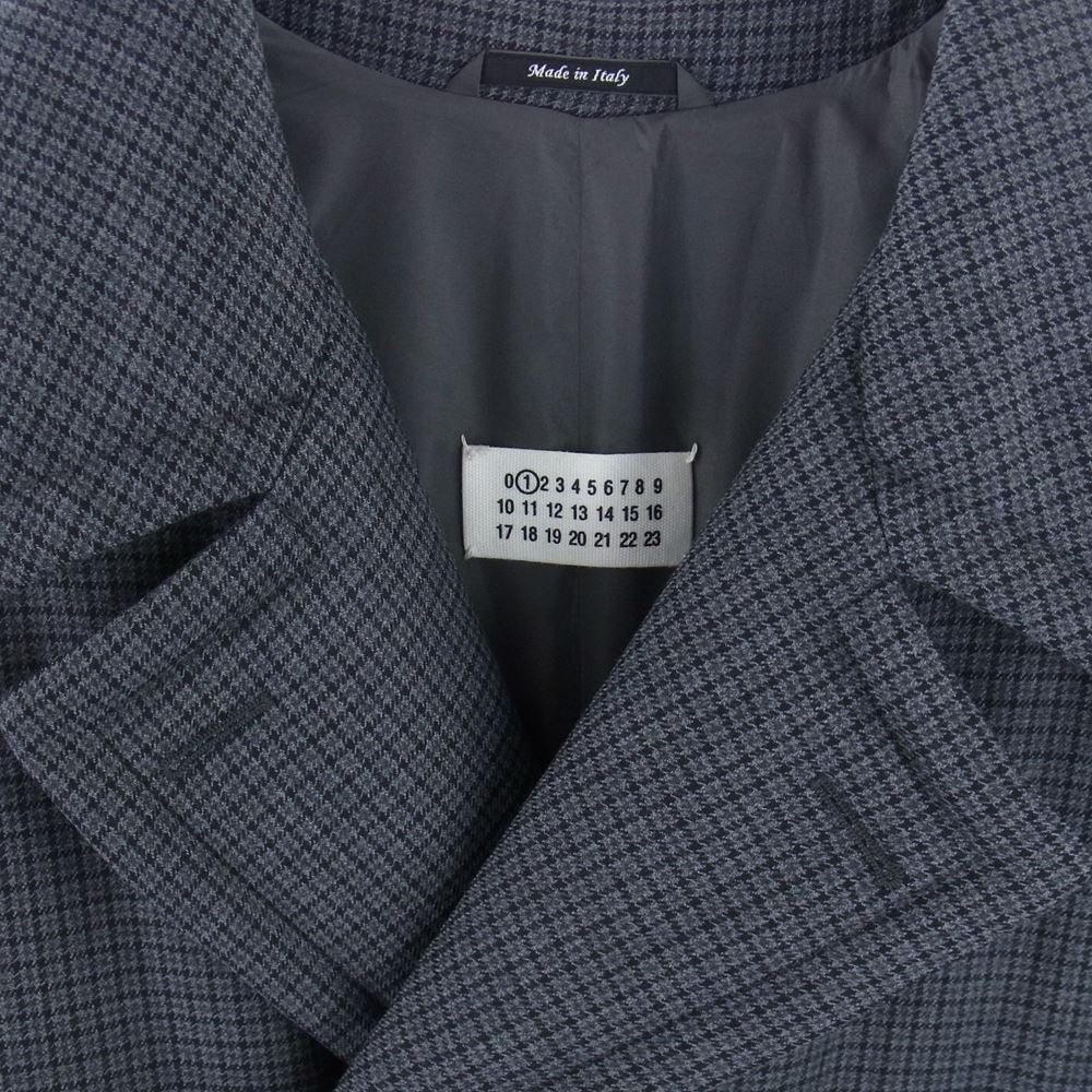 MAISON MARGIELA メゾンマルジェラ 20AW S51AM0398 S53200 国内正規品 1ライン ガンクラブ チェック 中綿 コート グレー系 36号【中古】