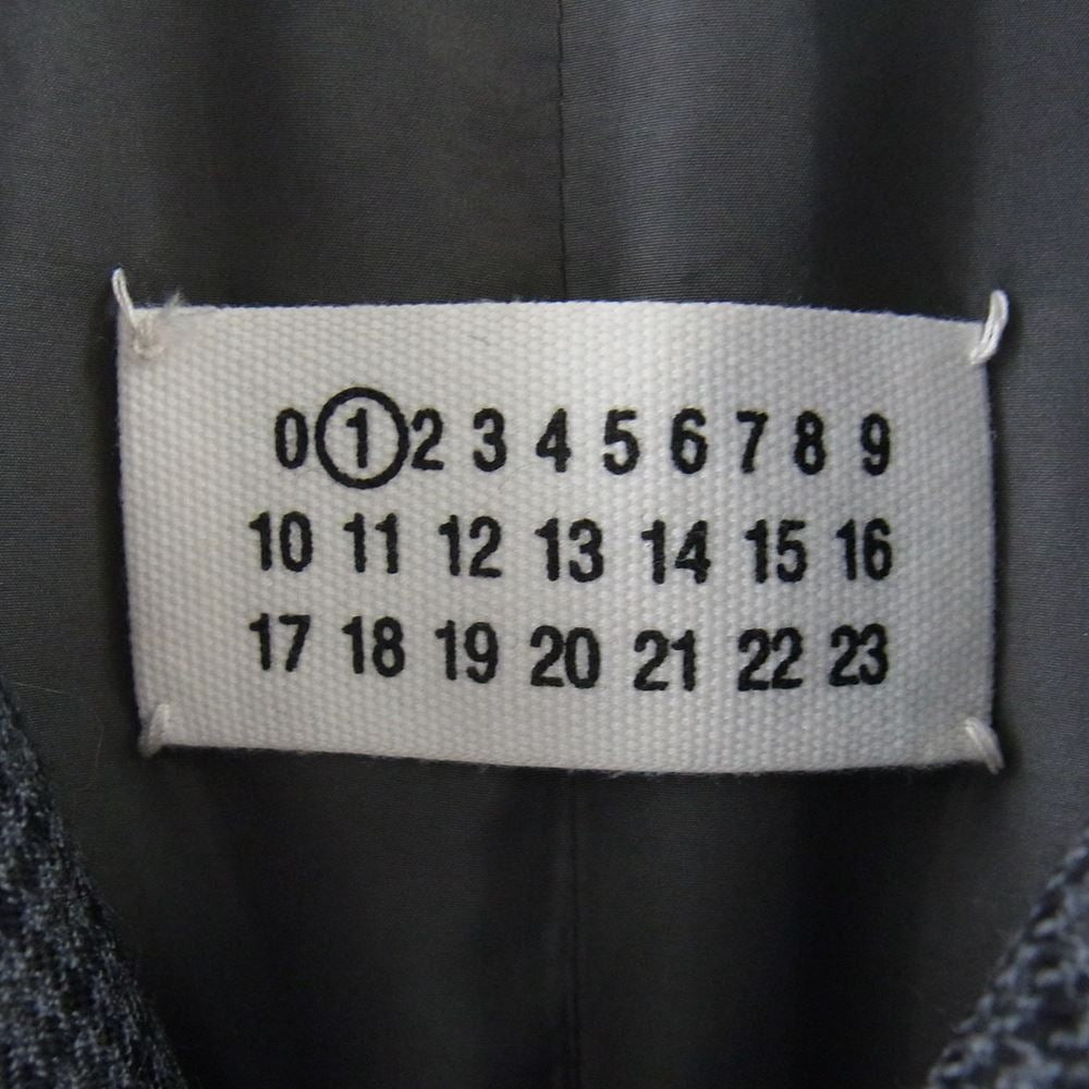 MAISON MARGIELA メゾンマルジェラ 20AW S51AM0398 S53200 国内正規品 1ライン ガンクラブ チェック 中綿 コート グレー系 36号【中古】