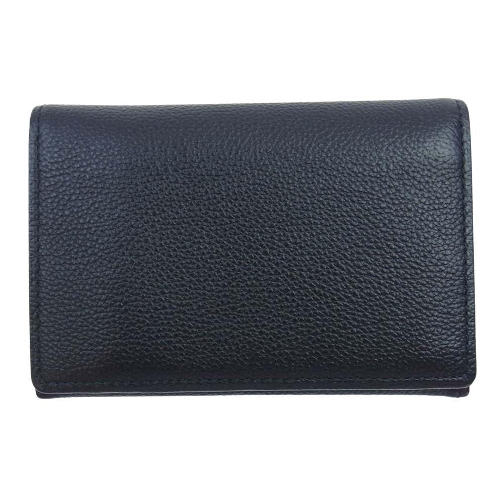 プレリー NP55390 KOBE LEATHER 神戸レザー 名刺入れ ブラック系【新古品】【未使用】【中古】