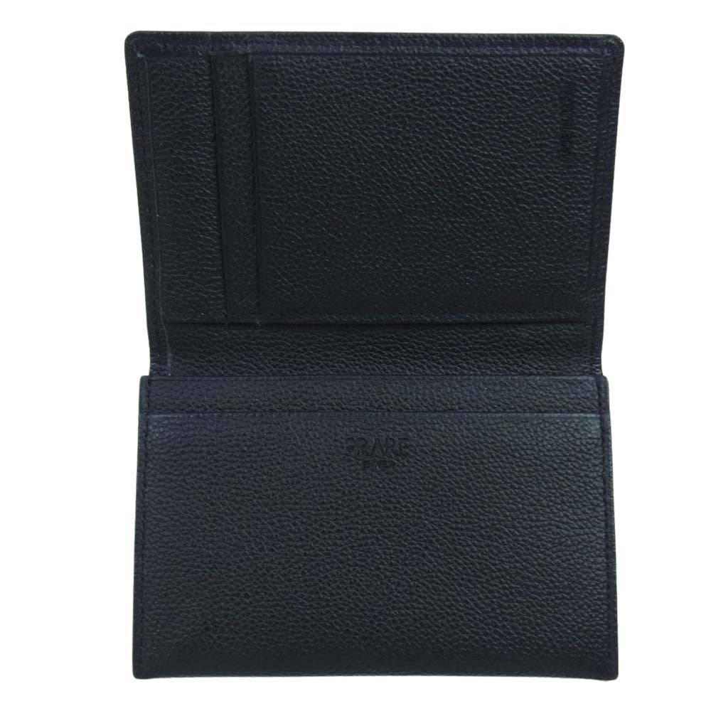 プレリー NP55390 KOBE LEATHER 神戸レザー 名刺入れ ブラック系【新古品】【未使用】【中古】