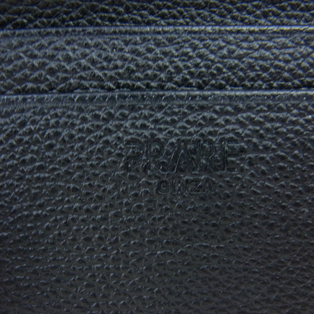 プレリー NP55390 KOBE LEATHER 神戸レザー 名刺入れ ブラック系【新古品】【未使用】【中古】