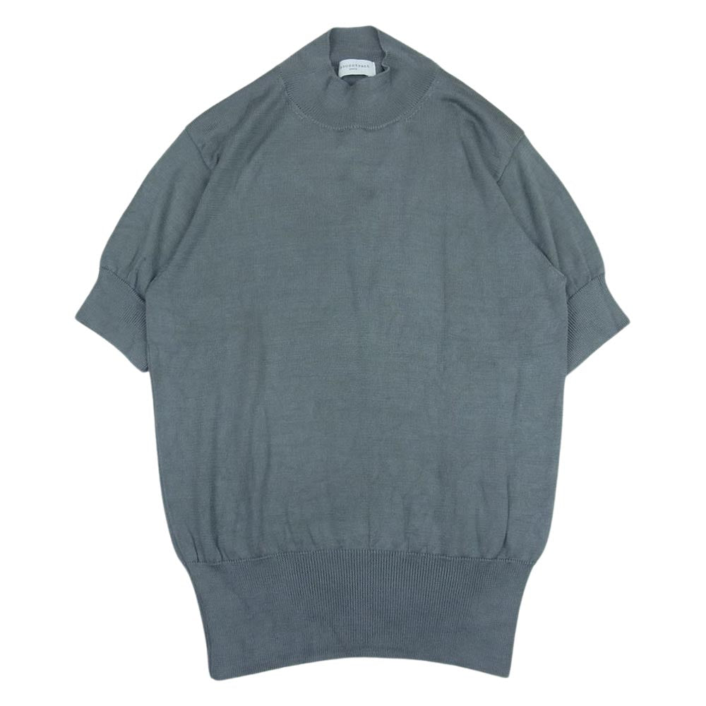 レンコントラント シルク 100％ 半袖 ニット 絹  グレー系 S【中古】