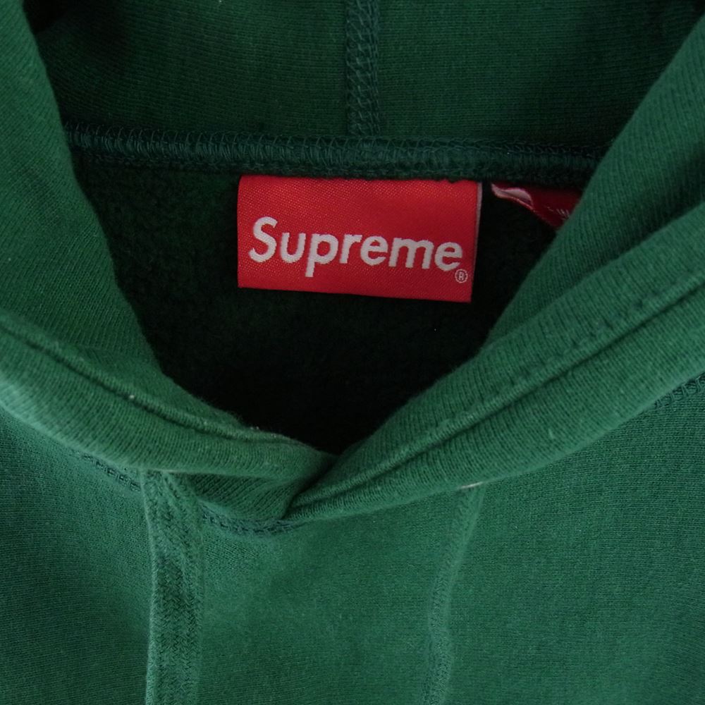 Supreme シュプリーム 21AW Arabic Logo Hooded Sweatshirt Green アラビックロゴ フーデッド スウェットシャツ パーカー グリーン系 M【中古】