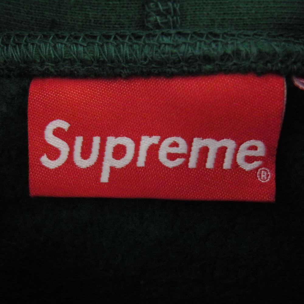 Supreme シュプリーム 21AW Arabic Logo Hooded Sweatshirt Green アラビックロゴ フーデッド スウェットシャツ パーカー グリーン系 M【中古】