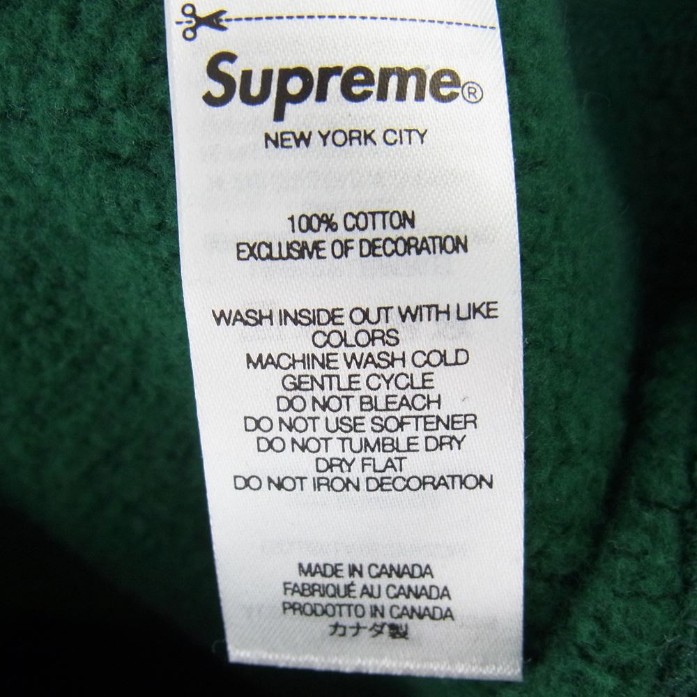 Supreme シュプリーム 21AW Arabic Logo Hooded Sweatshirt Green アラビックロゴ フーデッド スウェットシャツ パーカー グリーン系 M【中古】