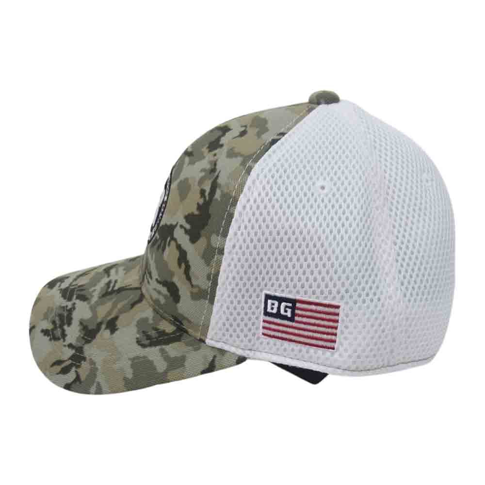 BRIEFING ブリーフィング BRG233M68 MENS CAMO PRINT MESH CAP カモ メッシュ キャップ 帽子 オリーブ カーキ系 FREE【新古品】【未使用】【中古】