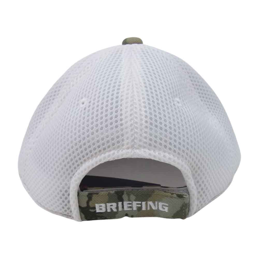 BRIEFING ブリーフィング BRG233M68 MENS CAMO PRINT MESH CAP カモ メッシュ キャップ 帽子 オリーブ カーキ系 FREE【新古品】【未使用】【中古】