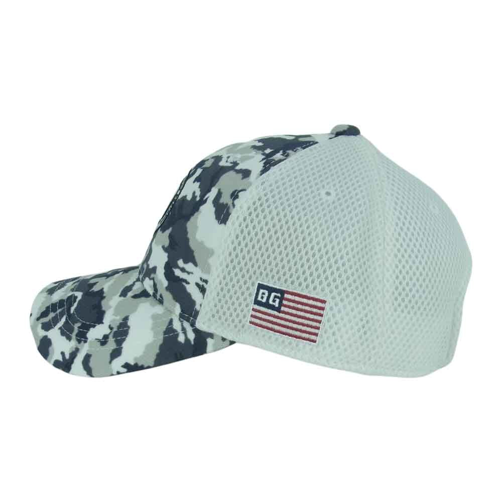 BRIEFING ブリーフィング BRG233M68 MENS CAMO PRINT MESH CAP カモ メッシュ キャップ 帽子 ホワイト系 FREE【新古品】【未使用】【中古】