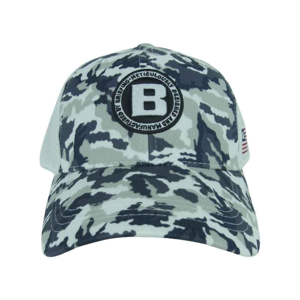 BRIEFING ブリーフィング BRG233M68 MENS CAMO PRINT MESH CAP カモ メッシュ キャップ 帽子 ホワイト系 FREE【新古品】【未使用】【中古】