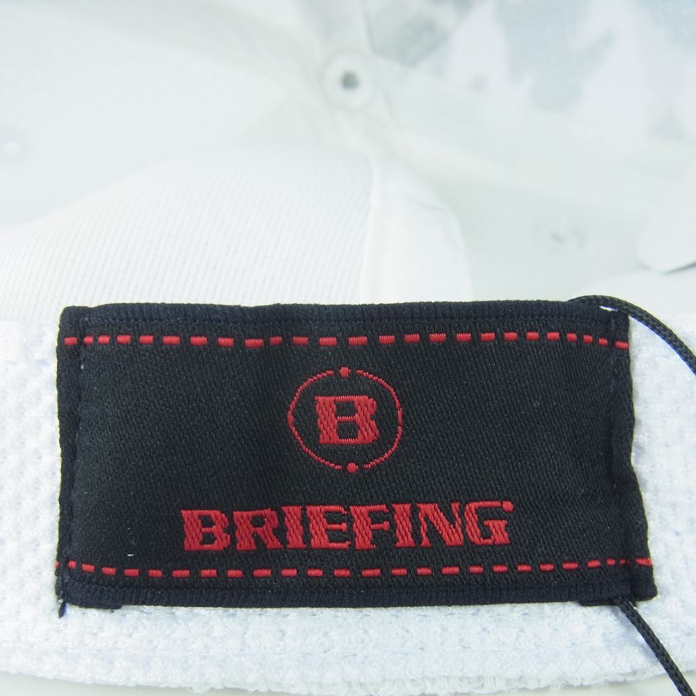 BRIEFING ブリーフィング BRG233M68 MENS CAMO PRINT MESH CAP カモ メッシュ キャップ 帽子 ホワイト系 FREE【新古品】【未使用】【中古】