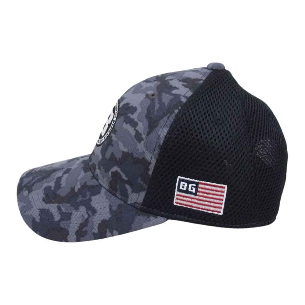 BRIEFING ブリーフィング BRG233M68 MENS CAMO PRINT MESH CAP カモ メッシュ キャップ 帽子 ブラック系 FREE【新古品】【未使用】【中古】