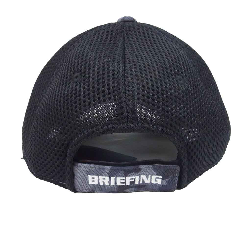 BRIEFING ブリーフィング BRG233M68 MENS CAMO PRINT MESH CAP カモ メッシュ キャップ 帽子 ブラック系 FREE【新古品】【未使用】【中古】
