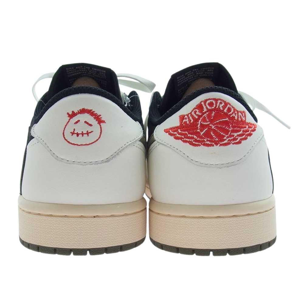 NIKE AIR JORDAN ナイキ ジョーダン DZ4137-106 × Travis Scott トラヴィススコット WMNS Air Jordan 1 Low OG Medium Olive ウィメンズ エアジョーダン ロー ミディアム オリーブ スニーカー ブラック系 ホワイト系 27cm【新古品】【未使用】【中古】