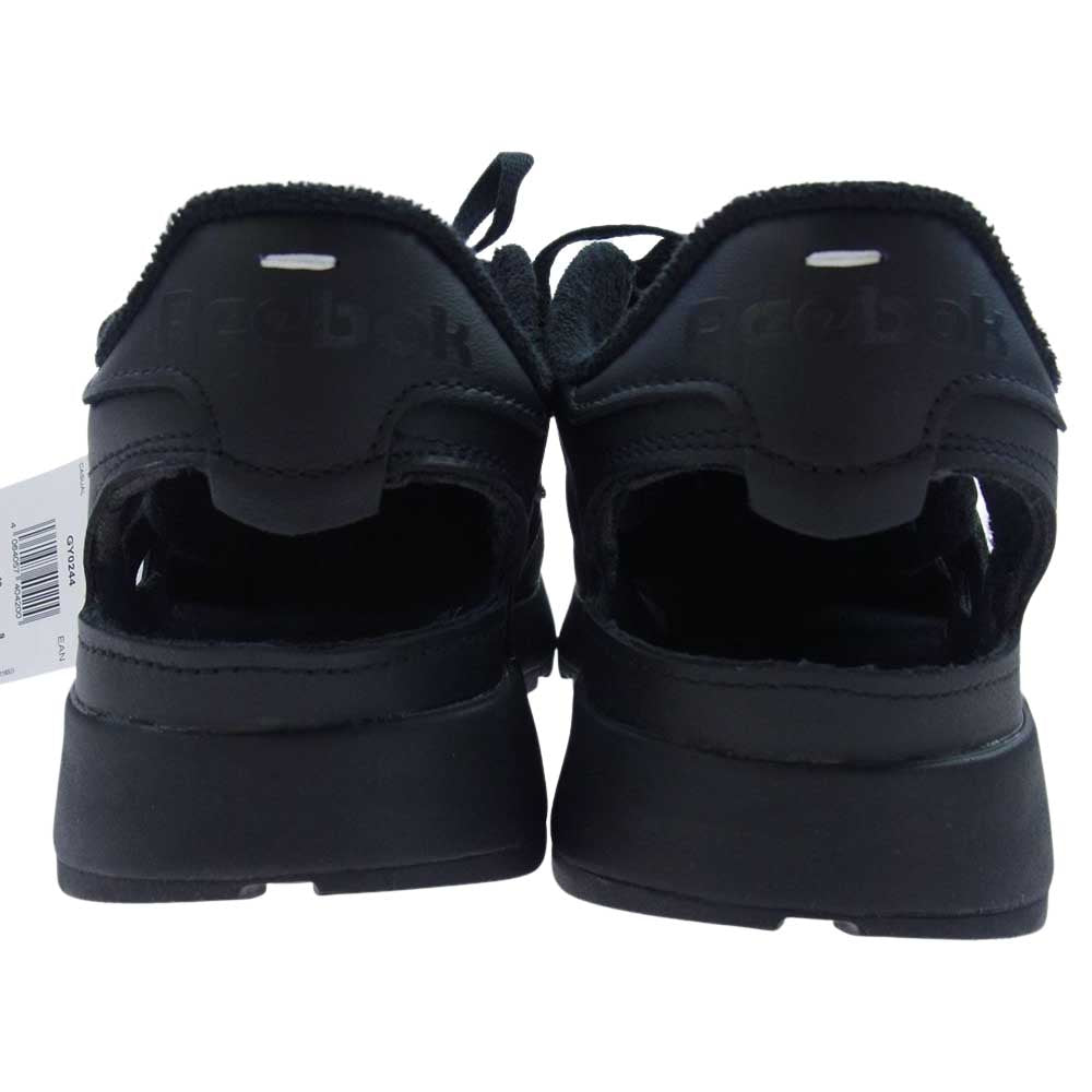 MAISON MARGIELA メゾンマルジェラ GY0244 × Reebok リーボック Classic Leather DQ Shoes クラシックレザー シューズ 足袋 タビ スニーカー ブラック ブラック系 28cm【新古品】【未使用】【中古】