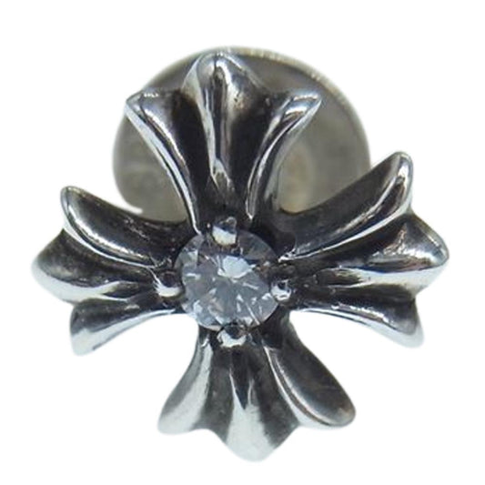 CHROME HEARTS クロムハーツ（原本無） No2 CH PLS CHプラス スタッド ピアス 1ダイヤ シルバー系【中古】