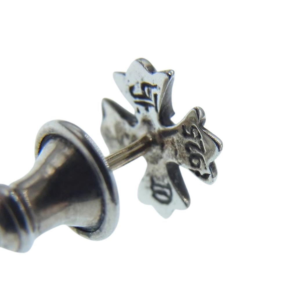 CHROME HEARTS クロムハーツ（原本無） No2 CH PLS CHプラス スタッド ピアス 1ダイヤ シルバー系【中古】