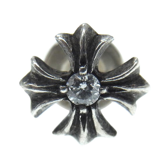 CHROME HEARTS クロムハーツ（原本無） No2 CH PLS CHプラス スタッド ピアス 1ダイヤ シルバー系【中古】