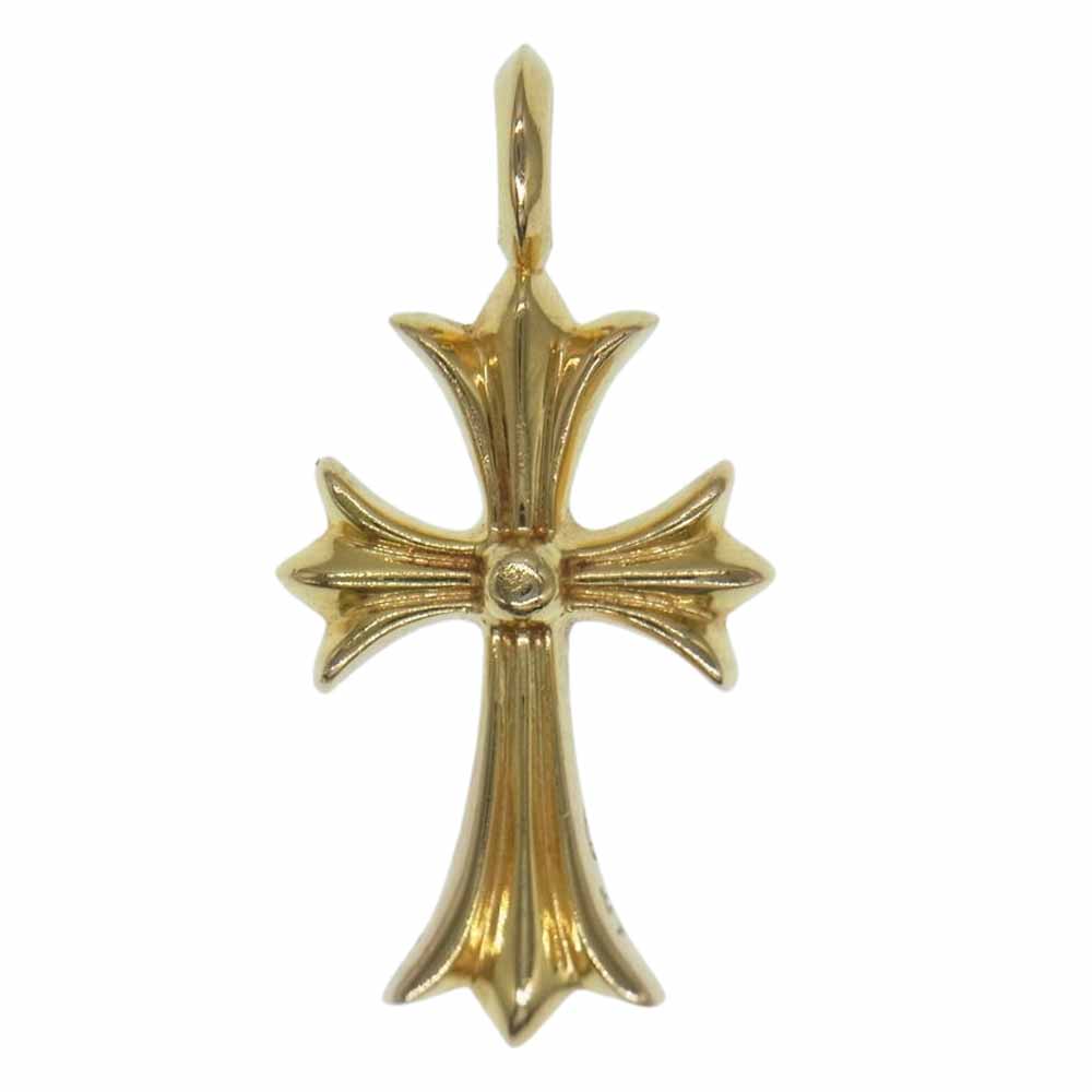 CHROME HEARTS クロムハーツ（原本無） 22K TNY CRSF P DMND タイニーファット クロス パヴェダイヤ ペンダントトップ ゴールド系【中古】