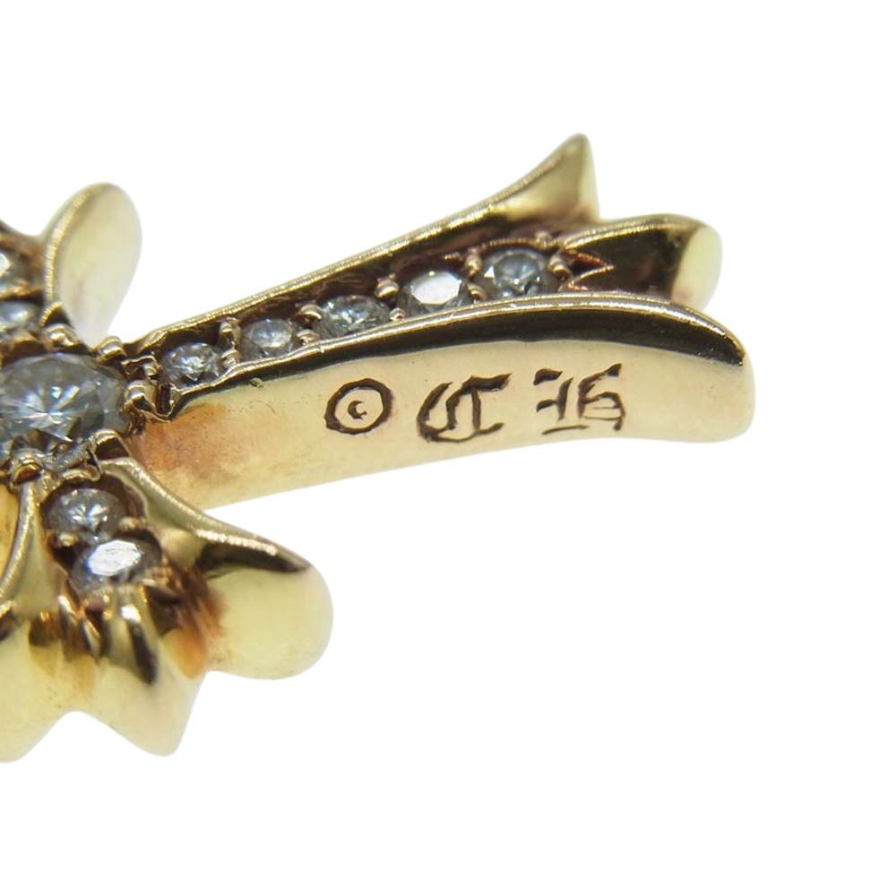 CHROME HEARTS クロムハーツ（原本無） 22K TNY CRSF P DMND タイニーファット クロス パヴェダイヤ ペンダントトップ ゴールド系【中古】