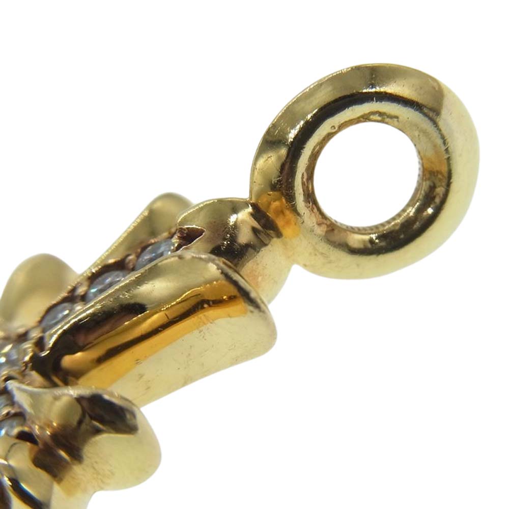 CHROME HEARTS クロムハーツ（原本無） 22K TNY CRSF P DMND タイニーファット クロス パヴェダイヤ ペンダントトップ ゴールド系【中古】