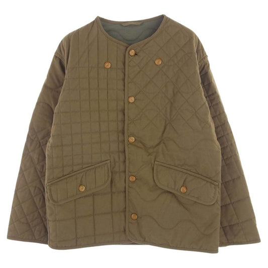 Nigel Cabourn ナイジェルケーボン 8045-00-30001 JACQUARD QUILT LINER JACKET ジャガード キルティング ライナー ジャケット カーキ系【中古】
