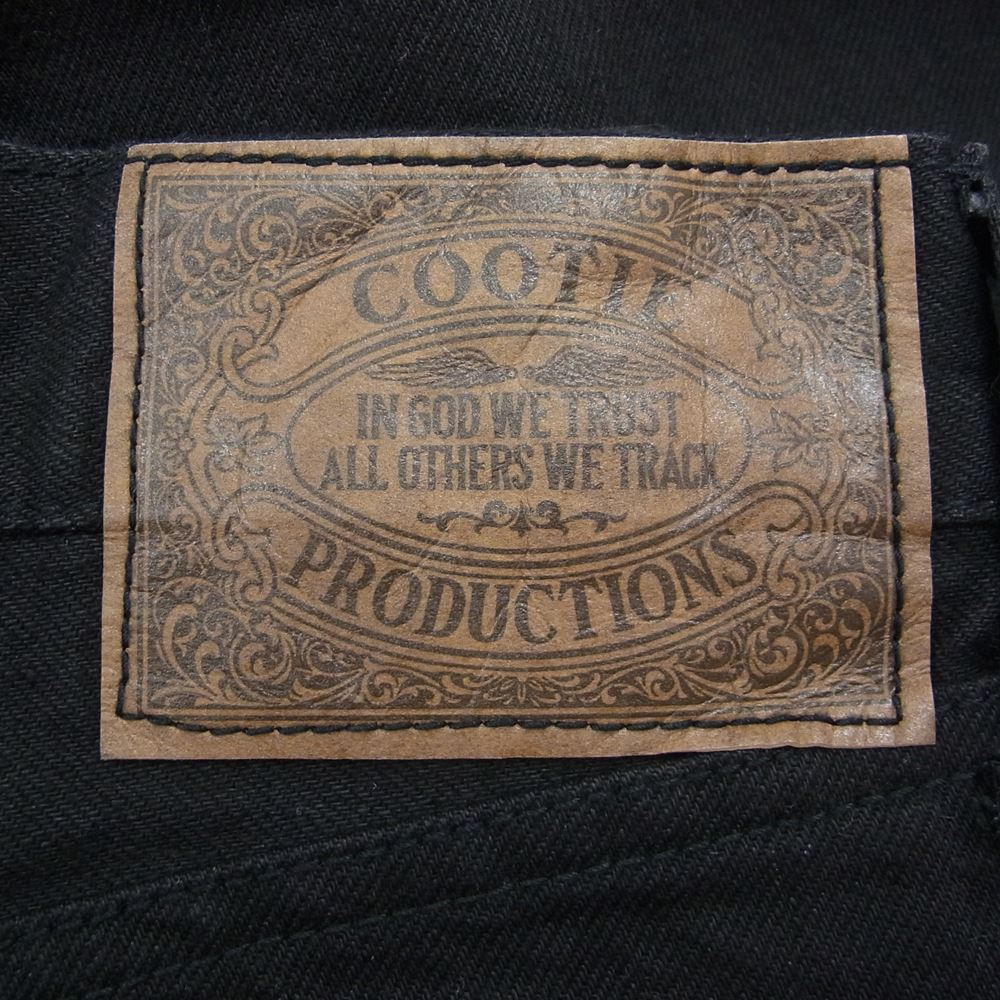 COOTIE クーティー GEA-101 5 POCKET DENIM ブラック デニム パンツ ブラック系 30【新古品】【未使用】【中古】