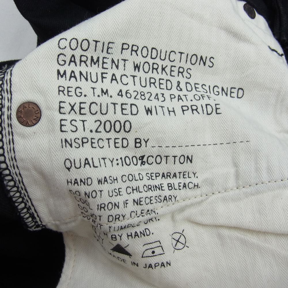 COOTIE クーティー GEA-101 5 POCKET DENIM ブラック デニム パンツ ブラック系 30【新古品】【未使用】【中古】