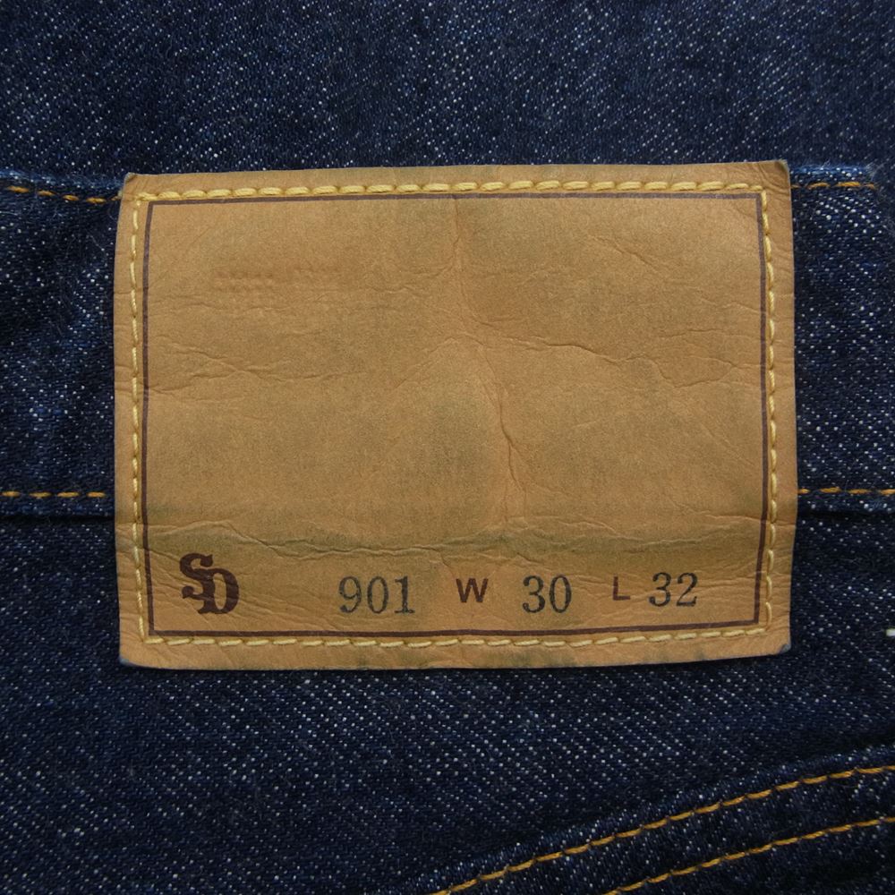 STANDARD CALIFORNIA スタンダードカリフォルニア Lot 901 One Wash デニム パンツ インディゴブルー系 30【中古】