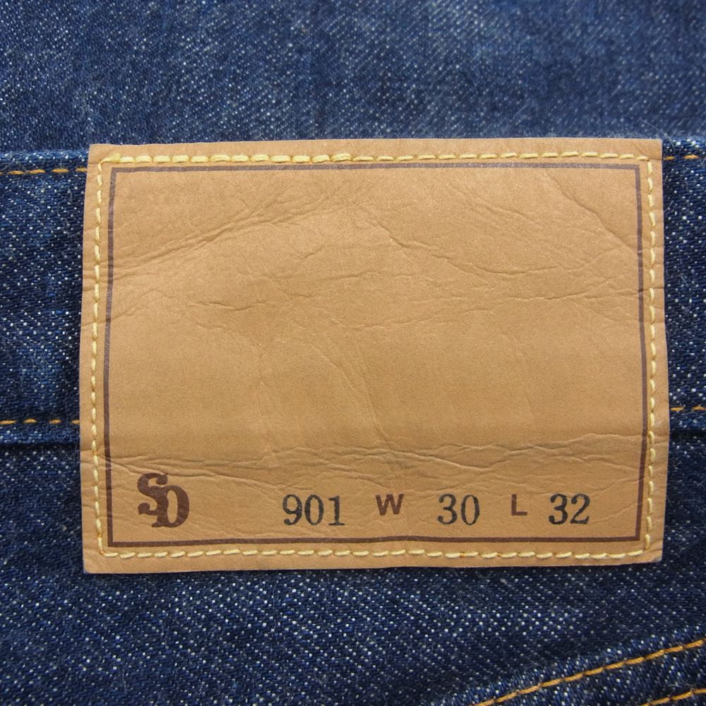 STANDARD CALIFORNIA スタンダードカリフォルニア Lot 901 One Wash デニム パンツ インディゴブルー系 30【中古】