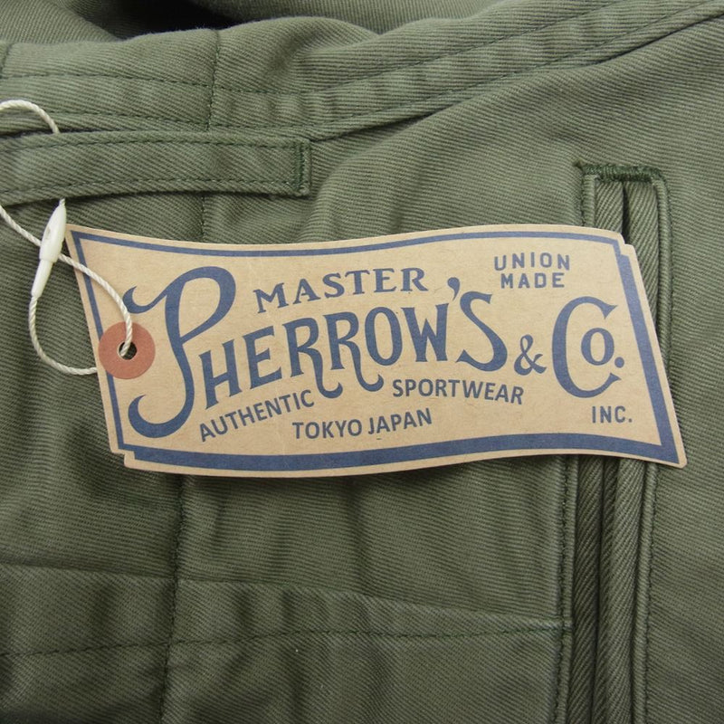 Pherrow's フェローズ M-41 チノパン アーミー トラウザーズ ミリタリー パンツ カーキ系 31【新古品】【未使用】【中古】