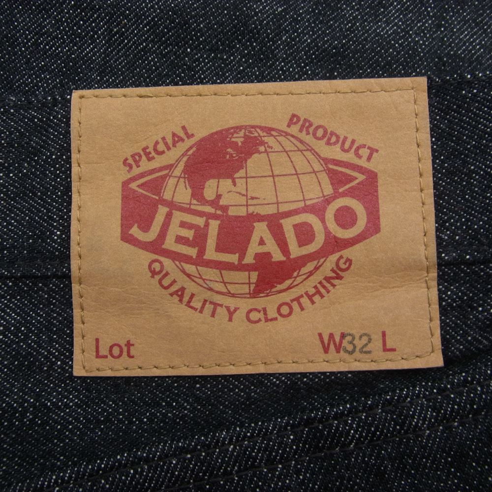 JELADO ジェラード セルビッチ ブラック デニム パンツ インディゴブルー系 32【中古】