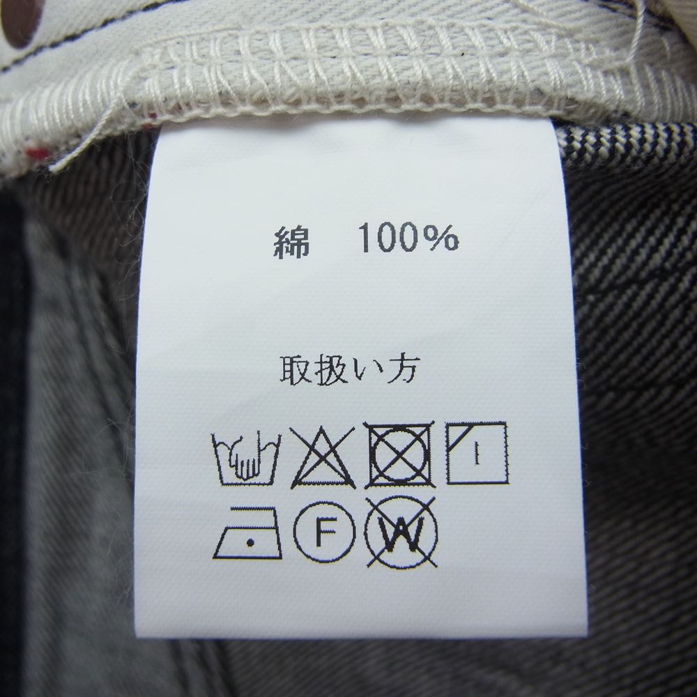 JELADO ジェラード セルビッチ ブラック デニム パンツ インディゴブルー系 32【中古】