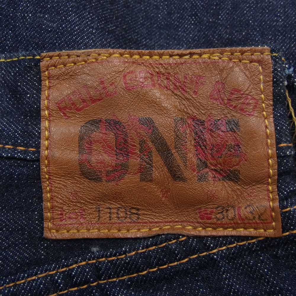 FULLCOUNT フルカウント 1108 NEW STRAIGHT 13.7oz ジンバブエコットン デニム パンツ インディゴブルー系 30【中古】