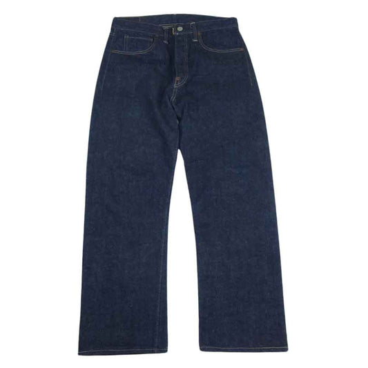 WAREHOUSE ウエアハウス Lot S1003XX (1000XX) 1942 MODEL 大戦 レッドペンキプリントステッチ 酸化 デニム パンツ インディゴブルー系 31【中古】