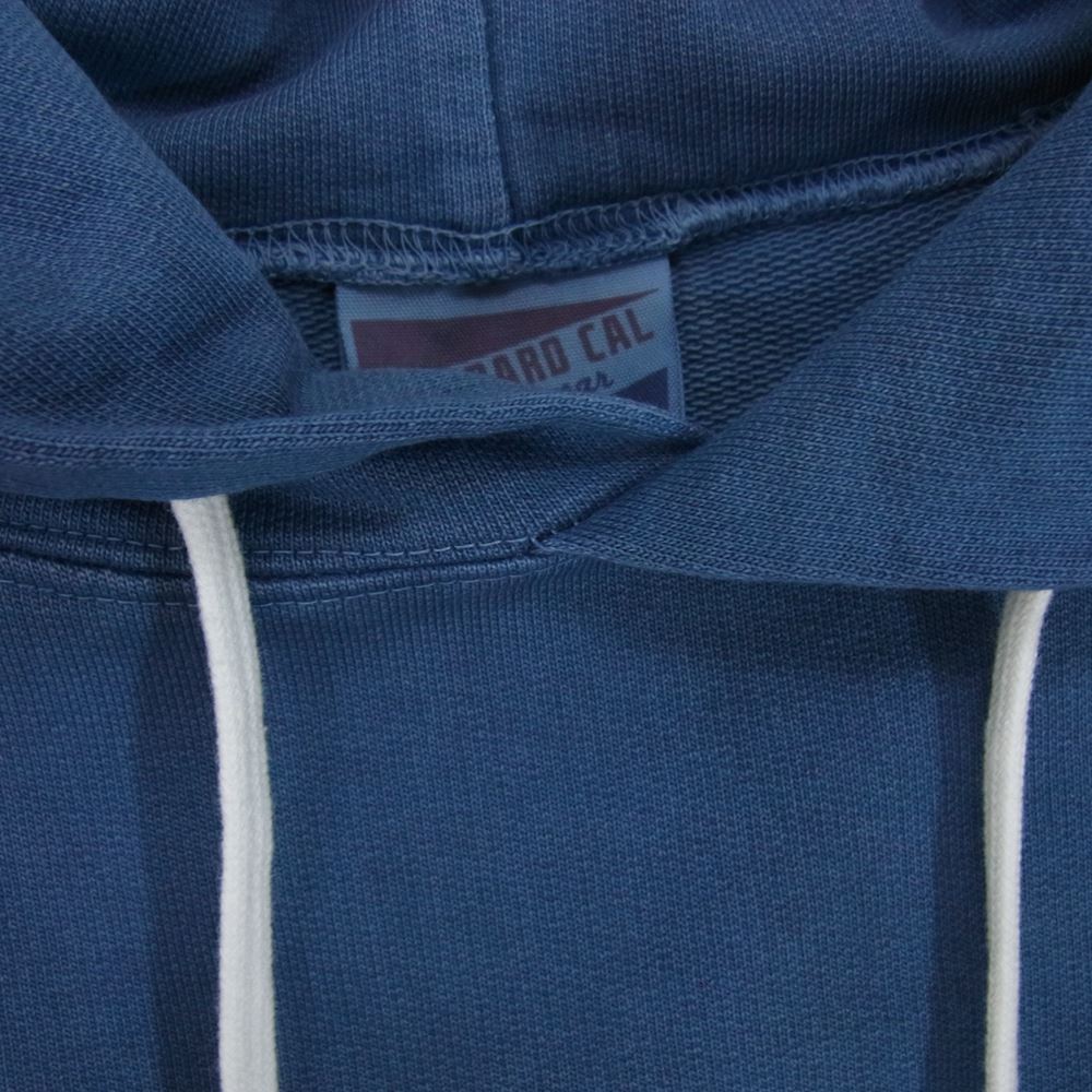STANDARD CALIFORNIA スタンダードカリフォルニア Pima Cotton Hood Sweat ピマコットン フード ロゴ スウェット パーカー ネイビー系 M【極上美品】【中古】